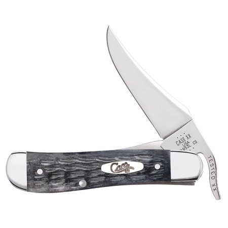 CASE CUTLERY Knife, Case Pocket Worn Gray Bone CS RussLock 58420